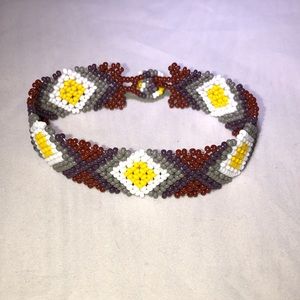 Tribal Designs Yellow Diamond Bracelet